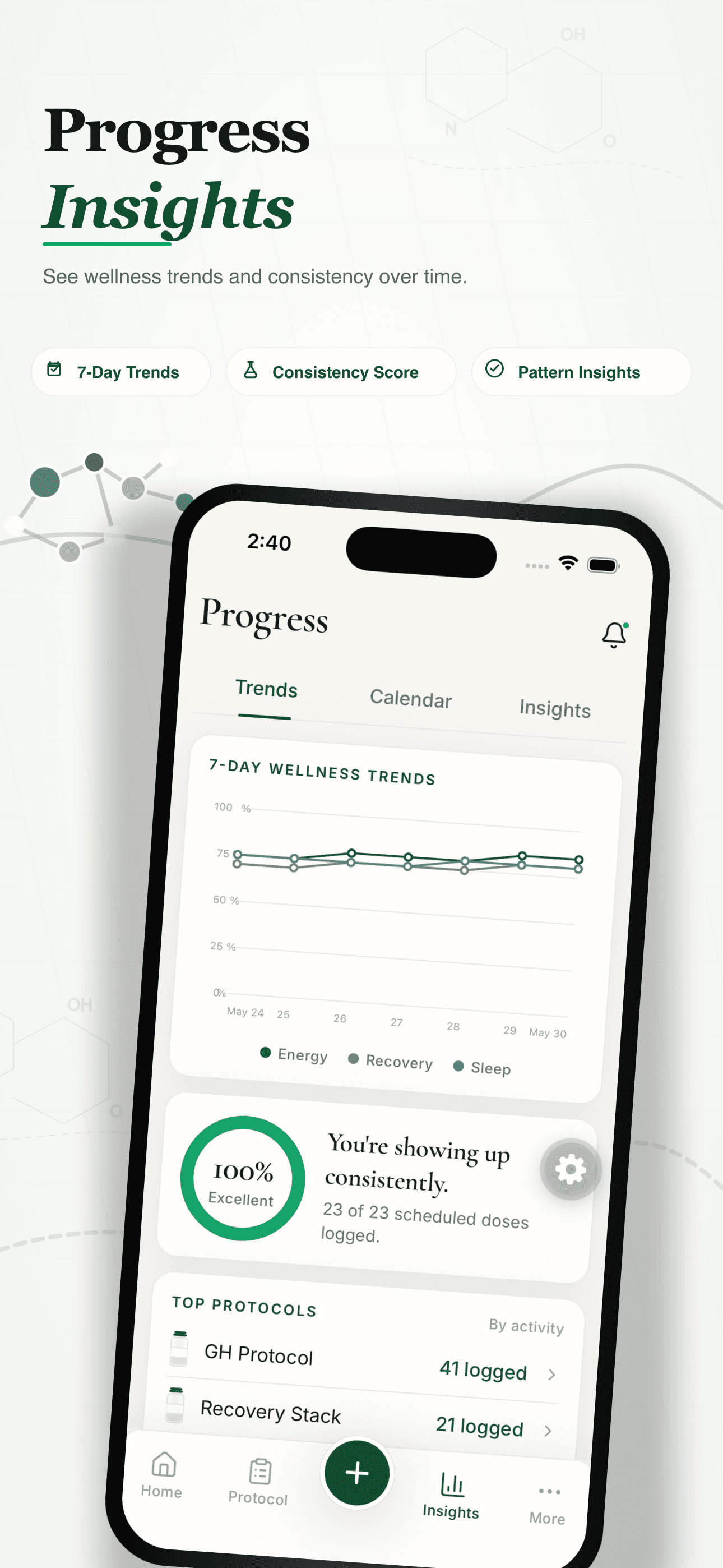 App Store preview showing progress insights